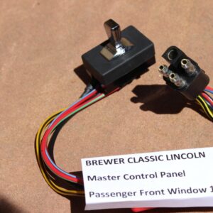 1966 Lincoln Continental Master Switch for Passenger Front Window (Black 4 wire) BRAND NEW