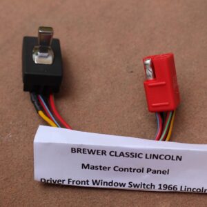 1966 Lincoln Continental Master Driver Window Switch (RED) BRAND NEW