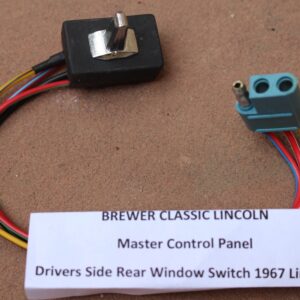 1967 Lincoln Continental Master Switch for Drivers Rear Window (Blue 3 wire plug) BRAND NEW