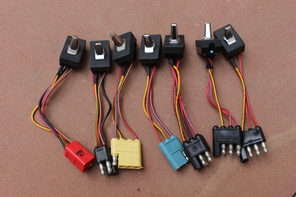 1967 Lincoln Continental Set of SEVEN Window Switches BRAND NEW (for cars without electric vent/wing windows)